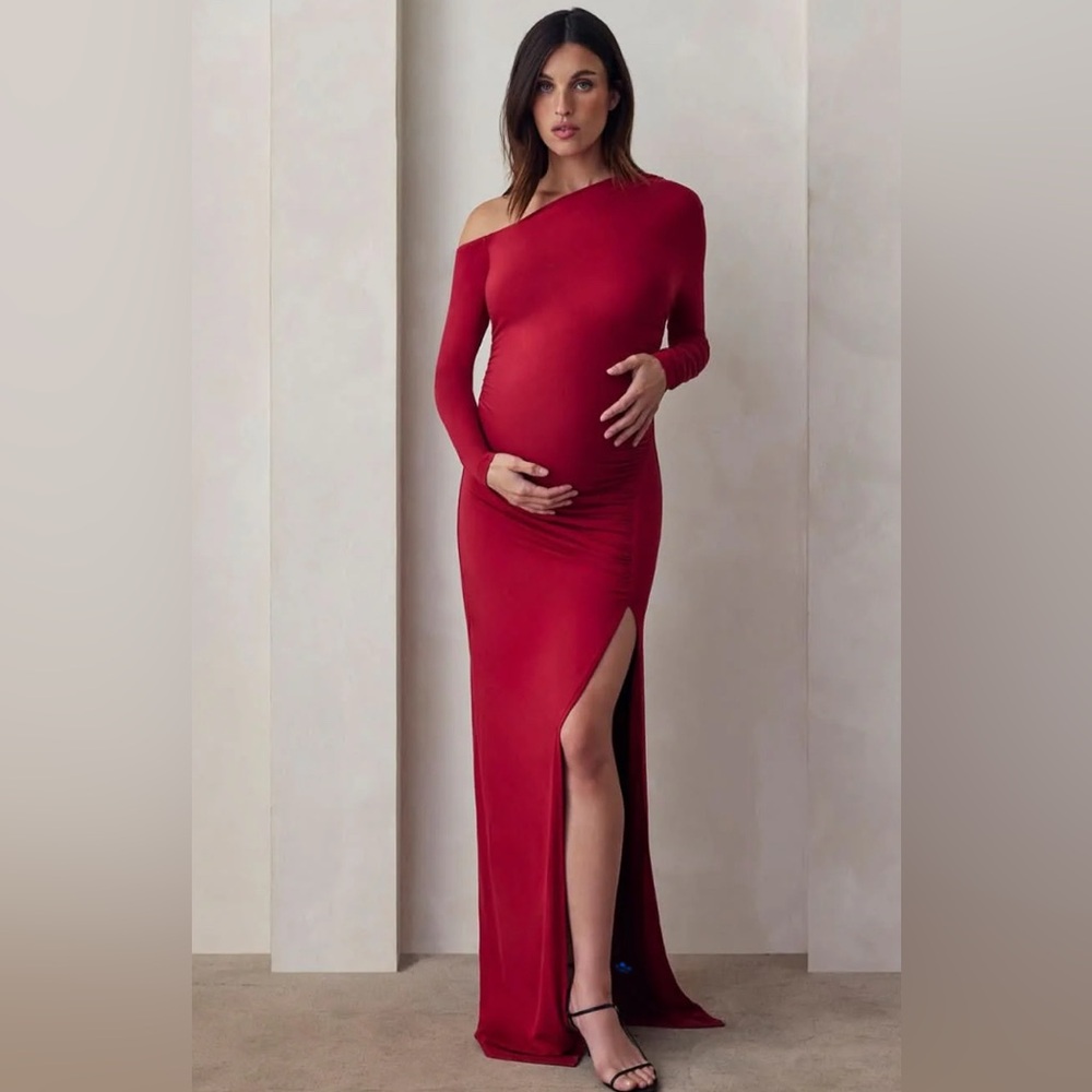 Bumpsuit - The Open Shoulder Dress - Maternity Red Gown - NWT Valentine’s Day!